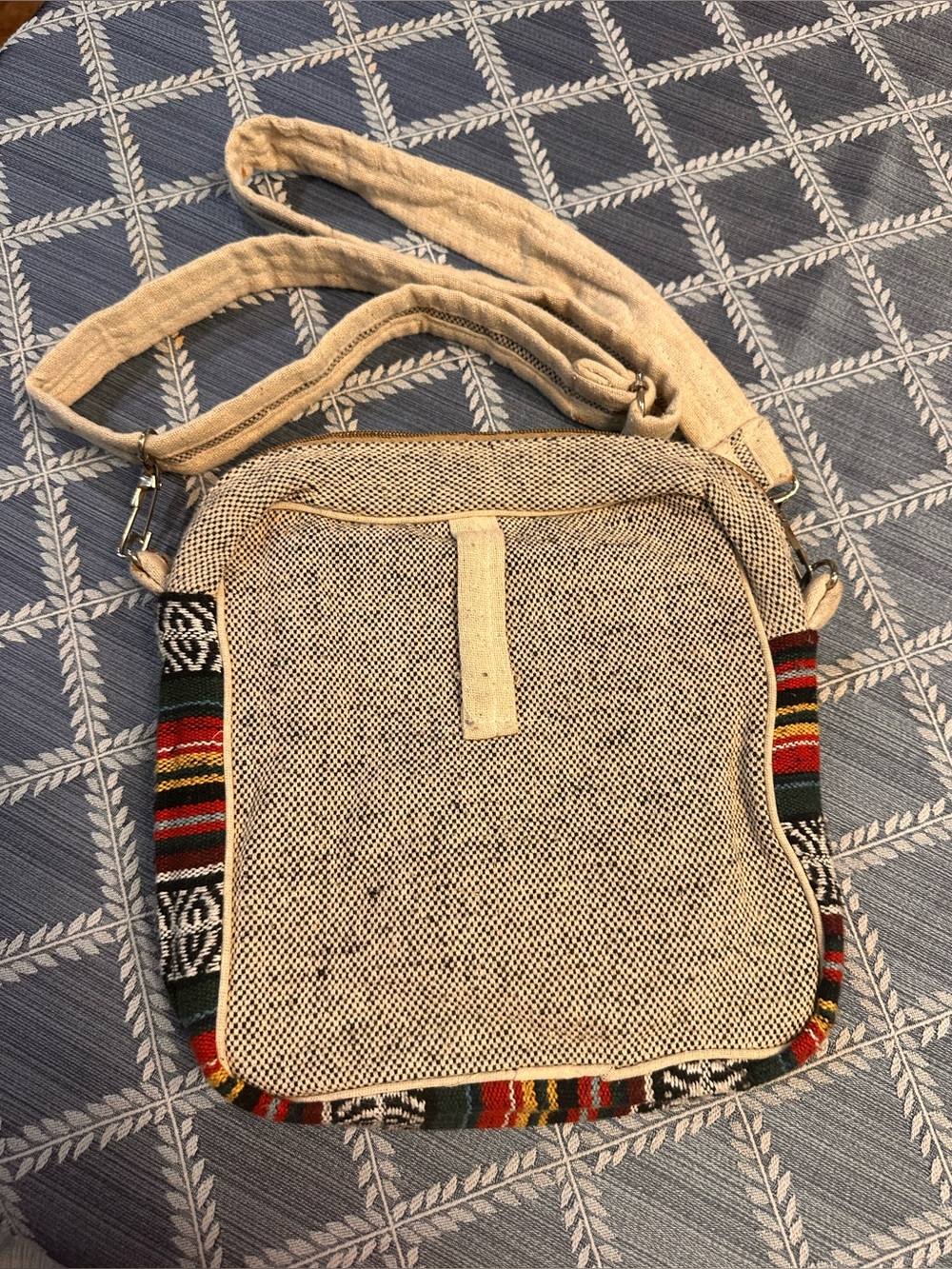 Himalayan Hemp Multicolor Woven Crossbody Bag - Picture 2 of 5
